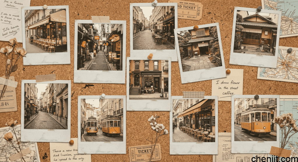 Nano Banana 提示词3-旅行拍立得照片墙