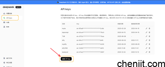 复制deepseek-api-key